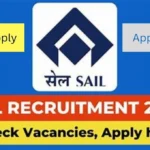 Sail Recruitment 2024 check vacancy Apply online All information write in blue background and one sail company logo